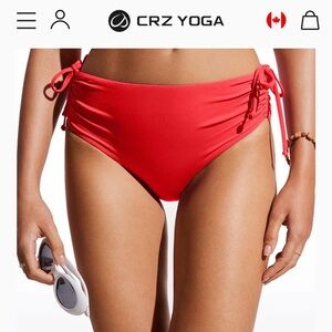 CRZ YOGA Women's Red Swim Bottom